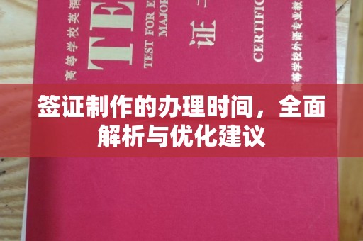 丰城签证制作的办理时间，全面解析与优化建议